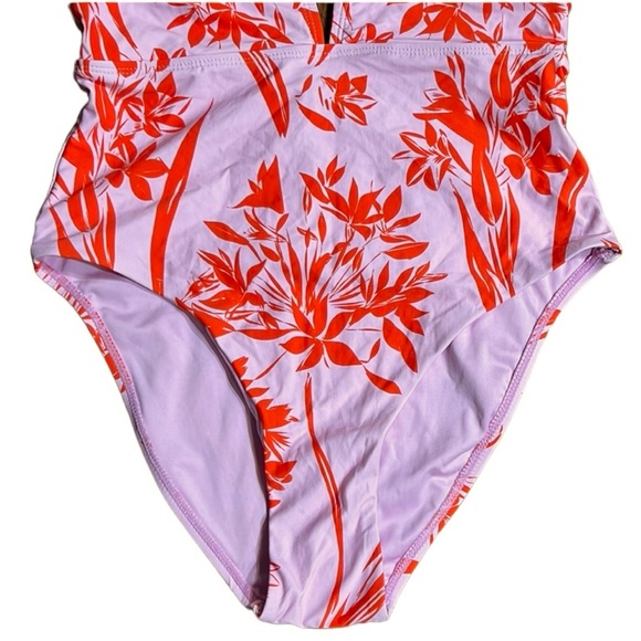 BCBG MaxAzria Camilla Plunging Neck One Piece - Picture 9 of 16